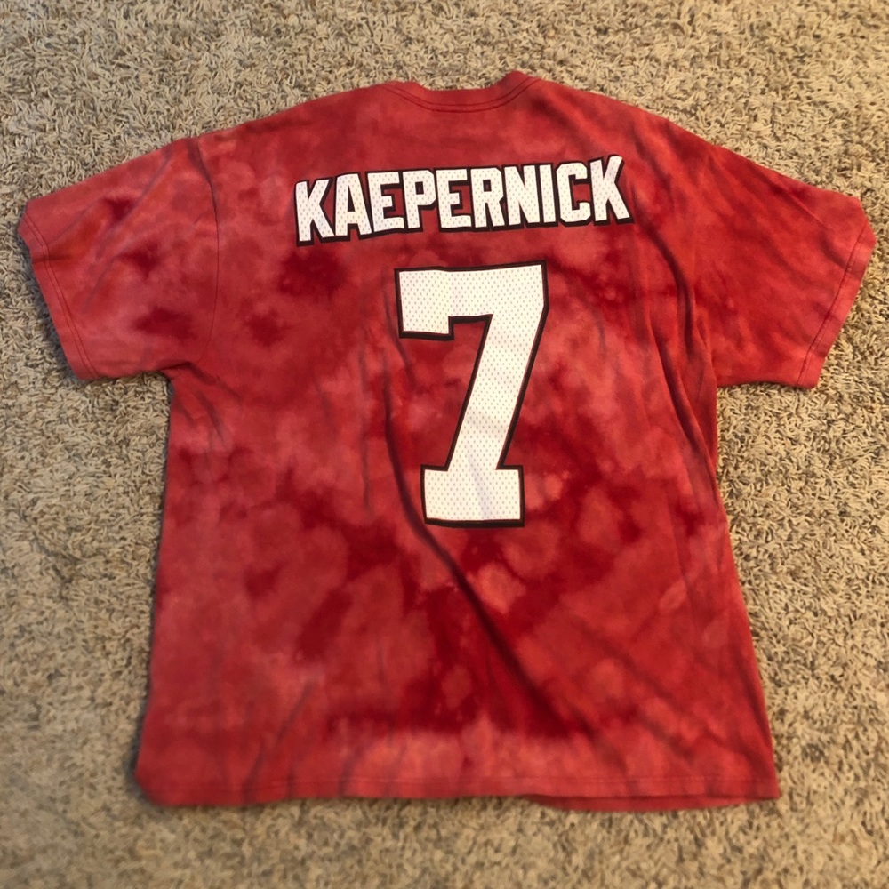 Colin Kaepernick custom bleach dye tee